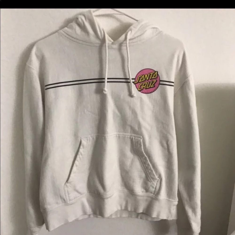 White Santa Cruz hoodie